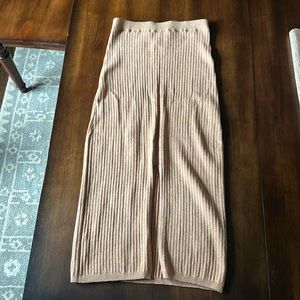 Free People Skyline Midi Skirt camel size small
